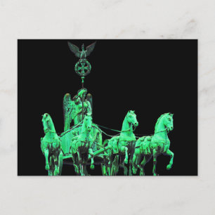 Brandenburger Tor Chariot, Berlin, samstags, schwa Postkarte