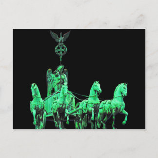Brandenburger Tor Chariot, Berlin, samstags, schwa Postkarte