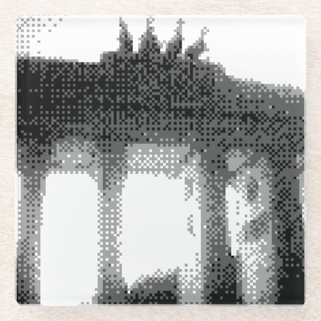 Brandenburger Tor Glasuntersetzer (Vorderseite)