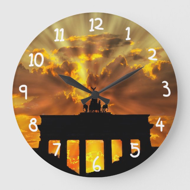 Brandenburger Tor Große Wanduhr (Vorderseite)