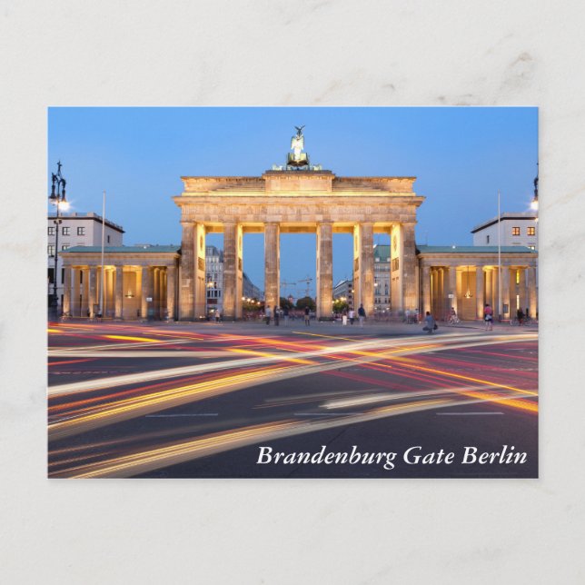 Brandenburger Tor in Berlin Postkarte (Vorderseite)