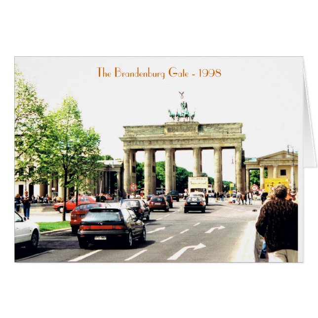 Brandenburger Tor-Karte (Vorderseite (Horizontal))