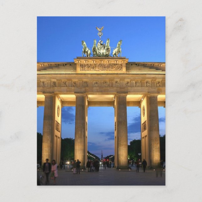 Brandenburger Tor Postkarte (Vorderseite)