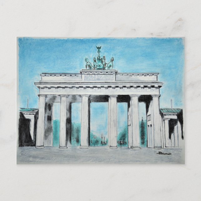 Brandenburger Tor Postkarte (Vorderseite)