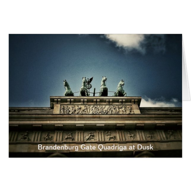Brandenburger Tor Quadriga Berlin, Deutschland-Kar (Vorderseite (Horizontal))