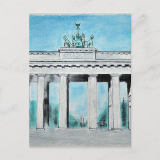 Brandenburger Tor Sketch Postkarte