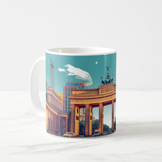 Brandenburger-Tor-Tasse Kaffeetasse (Vorderseite Links)