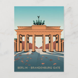 Brandenburger Tor Vintag Postkarte