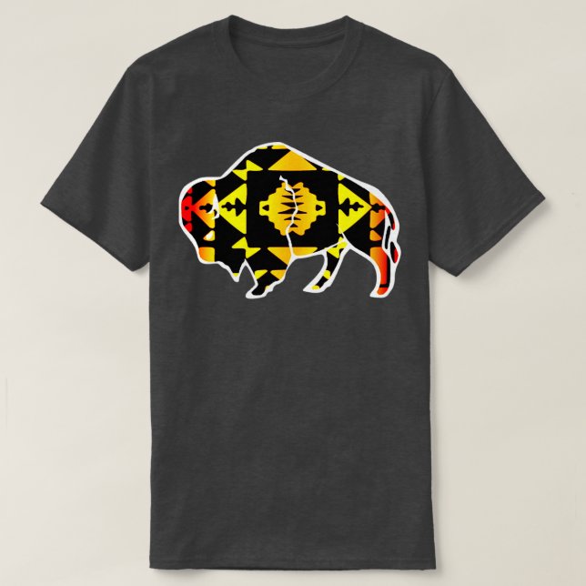 Brandfarben - natives Druckbuffet  T-Shirt (Design vorne)
