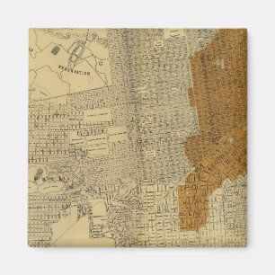 Brandgebiet von San Francisco, 1906 Magnet