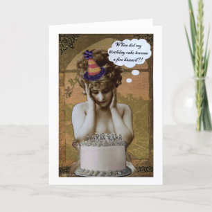 Brandgefahr Geburtstag Karte