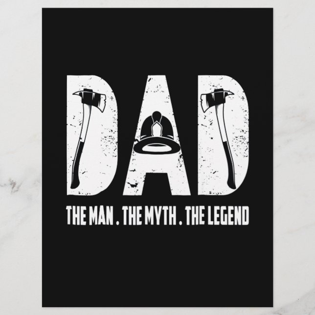 Brandgeschenk | Der Mann der Mythos der Legende Briefbogen (Vorderseite)