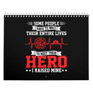 Brandgeschenk Einige Leute warten Feuerwehrmann Kalender