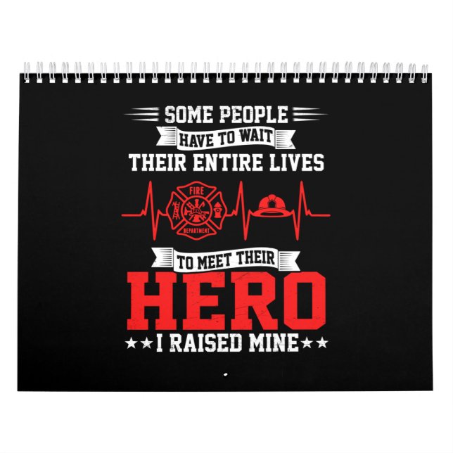 Brandgeschenk | Einige Leute warten Feuerwehrmann Kalender (Titelbild)