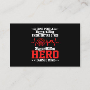 Brandgeschenk Einige Leute warten Feuerwehrmann Visitenkarte