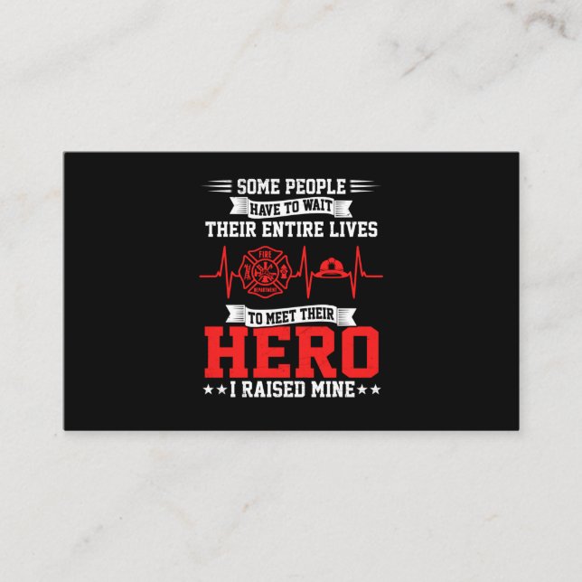 Brandgeschenk| Einige Leute warten Feuerwehrmann Visitenkarte (Vorderseite)