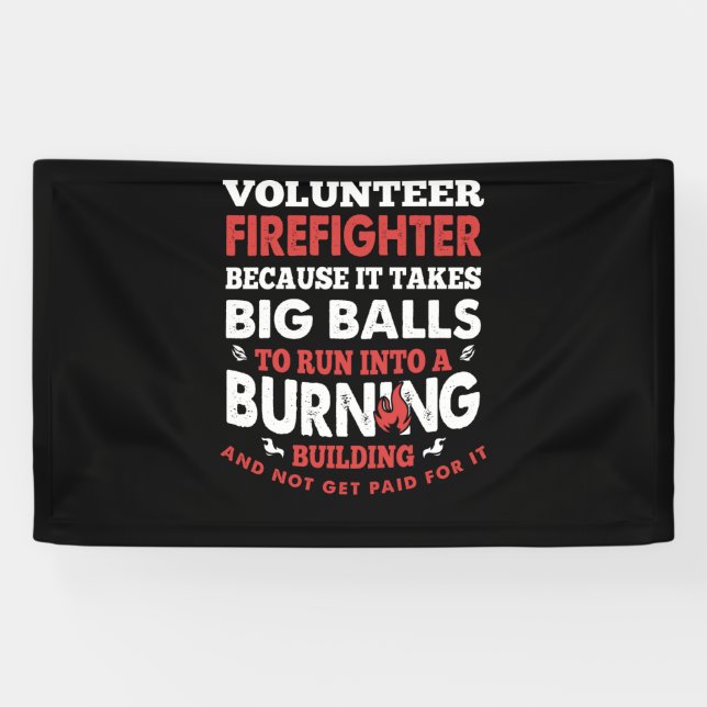 Brandgeschenk | Feuerwehrmann Banner (Horizontal)