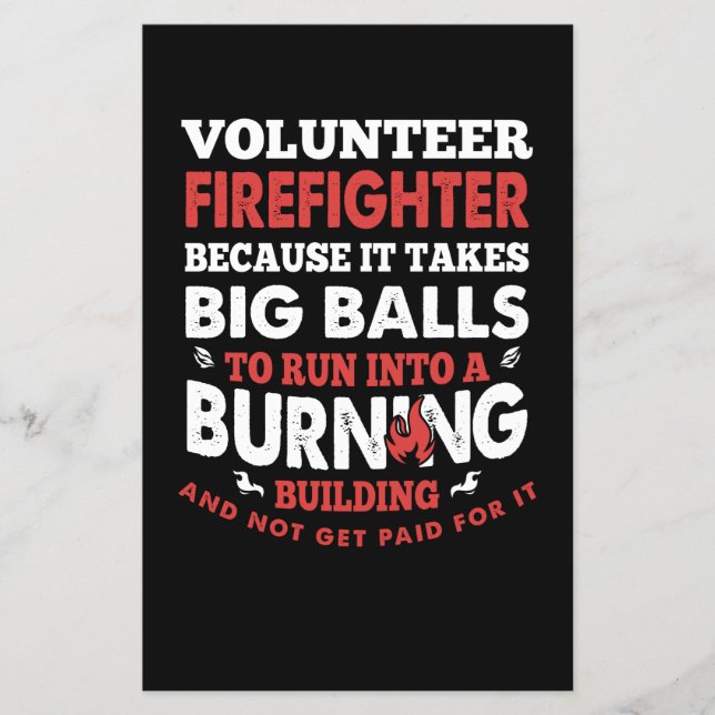 Brandgeschenk | Feuerwehrmann Flyer (Vorne)