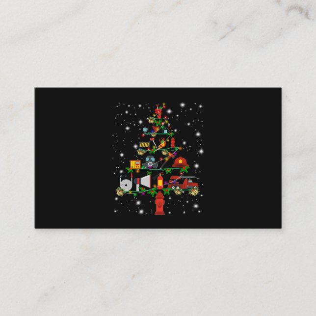 Brandgeschenk | Frohe Weihnachts-Feuerwehrspass Treuekarte (Vorderseite)