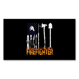 Brandgeschenk Geschenk für Feuerwehrliebhaber Magnetische Visitenkarte