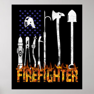 Brandgeschenk   Geschenk für Feuerwehrliebhaber Poster