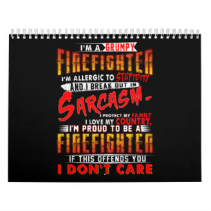 Brandgeschenk   Ich bin ein gruseliger Feuerwehrma Kalender