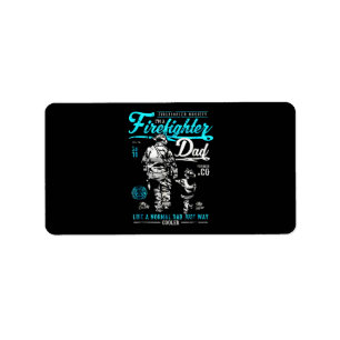 Brandgeschenk   Ich bin Feuerwehrmann Papa Adressaufkleber