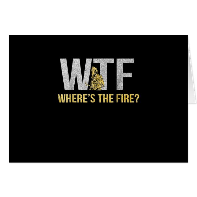 Brandgeschenk | WTF Wo Feuerwehrmann (Vorderseite (Horizontal))