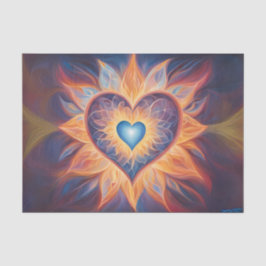 Brandherz-Dekoupage Seidenpapier