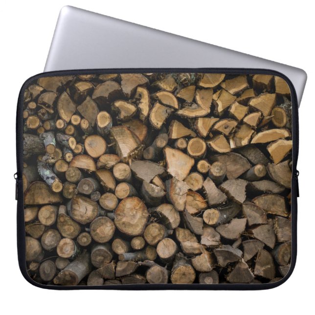 Brandholzstapel Laptopschutzhülle (Vorderseite)