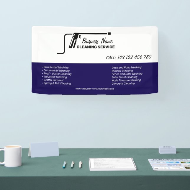 Branding For Pressure Cleaning Business Banner (Messe)