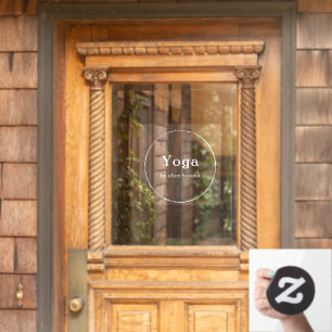 Branding für Minimalistische Circle Business Name Fensteraufkleber