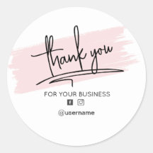 Branding für Unternehmen Vielen Dank Karte