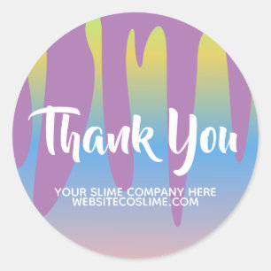 Branding-Klassiker für Slime Business Company Runder Aufkleber