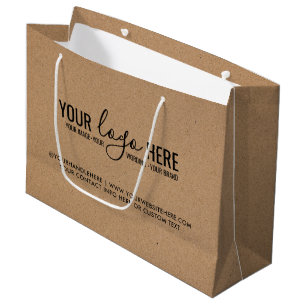 Branding Kraft für Ihr Logo-Event Business Company Große Geschenktüte