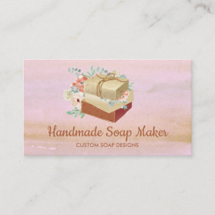 Branding mit Seife Handmade BathTub Bio Kosmetik Visitenkarte