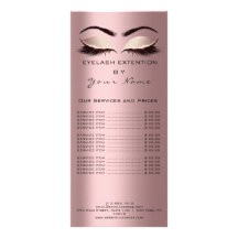 Branding-Preisliste Lashes Extension Rose Blush