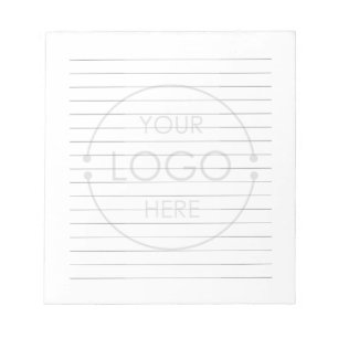 Brandingbüro für das Logo des Unternehmens "Lined Notizblock