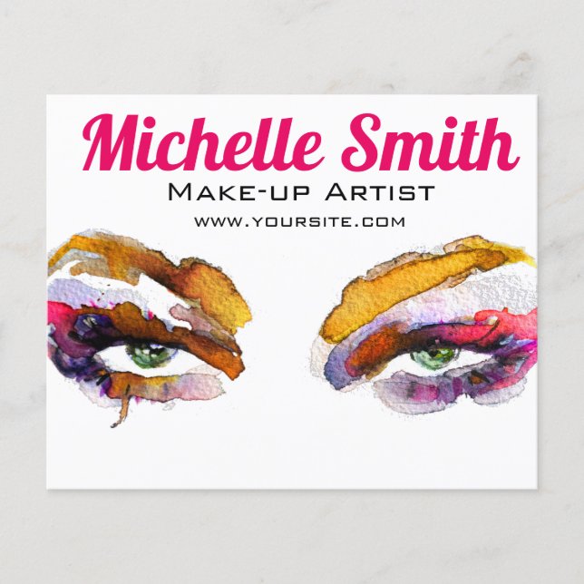 Brandmarkierung in Aquarellfarbe Flyer (Vorne)