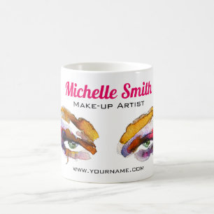 Brandmarkierung in Aquarellfarbe Kaffeetasse