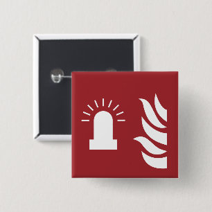 Brandmelder-Lichtsicherheitszeichen Button