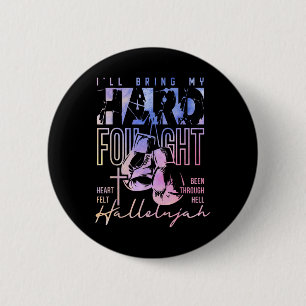 Brandon Bible Verse Harfight Hallelujah-Gefärbte K Button
