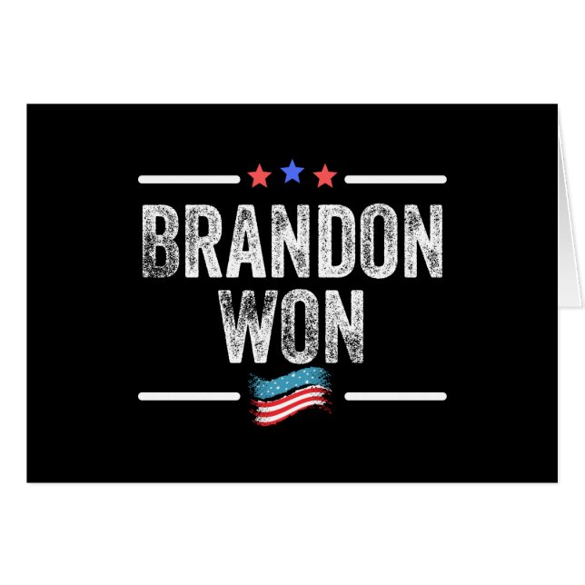 Brandon gewann, Brandon gewann komisch, Brandon ha (Vorderseite (Horizontal))