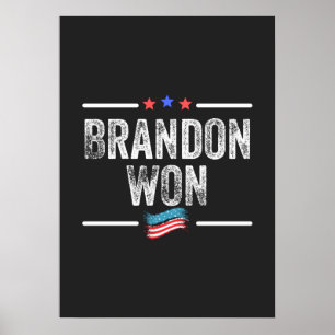 Brandon gewann, Brandon gewann komisch, Brandon ha Poster