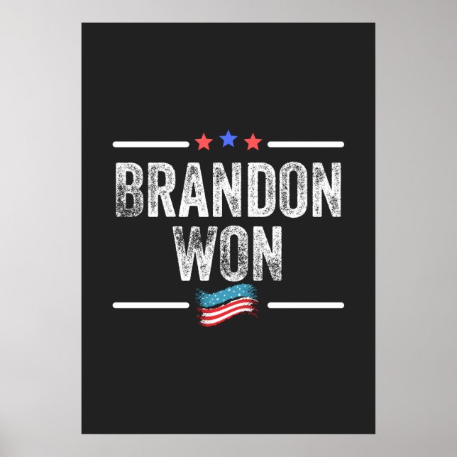 Brandon gewann, Brandon gewann komisch, Brandon ha Poster (Vorne)