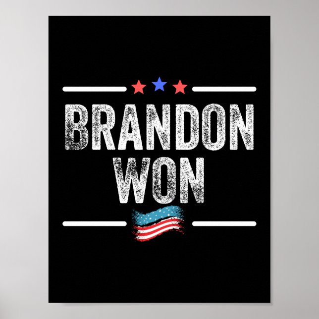 Brandon gewann, Brandon gewann komisch, Brandon ha Poster (Vorne)