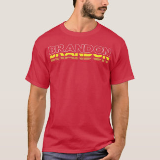 Brandon Vorname Lustig Vintage Sonnenuntergang Bra T-Shirt