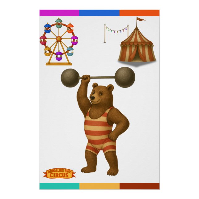 Brandon, Zirkus-Starkbär Poster (Vorderseite)