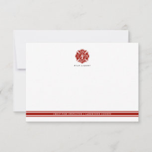 Brandrettung   Malteser Kreuz Mitteilungskarte