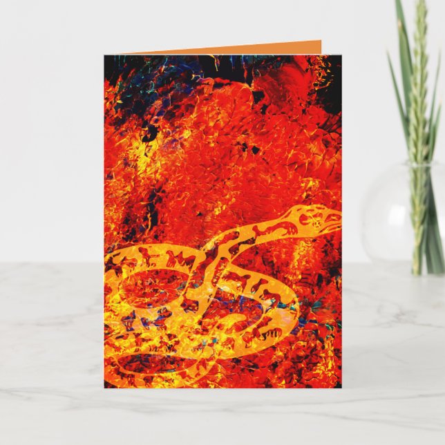 BRANDSCHLANKE BIRTHDAY KARTE (Vorderseite)